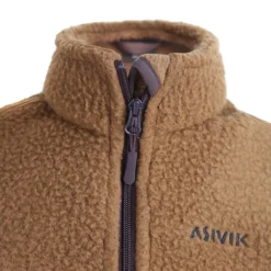 Asivik Teddy Fleecejakke, junior (Brown)