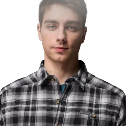 Columbia Cornell Woods Flannel LS, herre (BlackTartan)