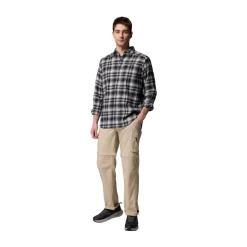 Columbia Cornell Woods Flannel LS, herre (BlackTartan)