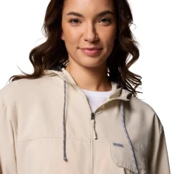 Columbia Skien Valley Hooded LS Sommer- og myggejakke, dame (Dark Stone)