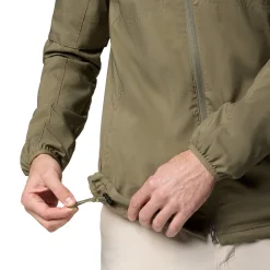 Columbia Skien Valley Hooded LS Sommer- og myggejakke, herre (Stone Green)