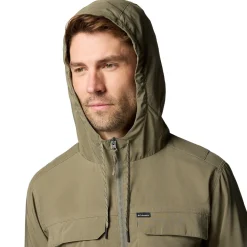 Columbia Skien Valley Hooded LS Sommer- og myggejakke, herre (Stone Green)