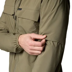 Columbia Skien Valley Hooded LS Sommer- og myggejakke, herre (Stone Green)