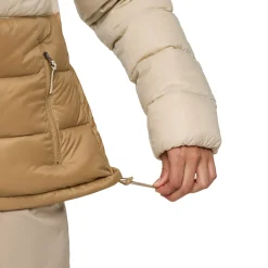 Cotopaxi Fuego Max Down Hooded Dunjakke, dame (Cream and Khaki)