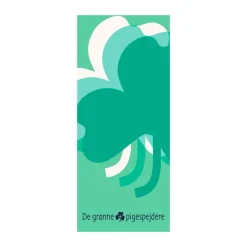 De grønne pigespejdere flag, 150 x 350 cm