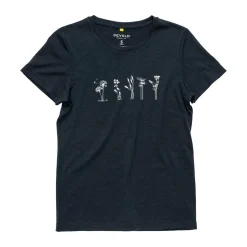 Devold Classic Merino 150 Flowers T-shirt, dame (Ink)