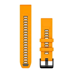 Garmin QuickFit 22mm silikone urrem (Spark Orange / Graphite)