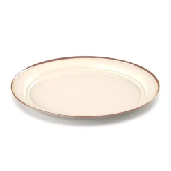 GSI Mesa Enamelware Plate / flad tallerken (Cream)