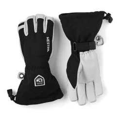 Hestra Army Leather Heli Ski 5-finger skihandske (Black)