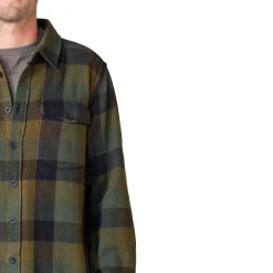 Klitmøller Collective Casper Shirt, herre (Olive Check)
