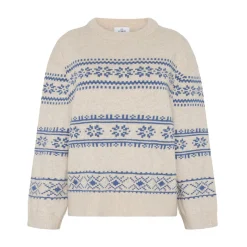 Klitmøller Collective Jette Knit striktrøje, dame (Pastel Sand Ocean)