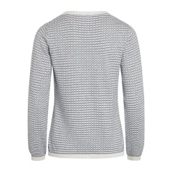 Klitmøller Collective Silje Knit bluse, dame (Cream Navy)