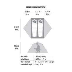 MSR Hubba Hubba Bikepack 2 telt, 2 personer