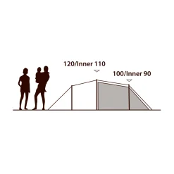 Outwell Earth 3 plus campingtelt, 3 personer