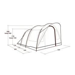 Outwell Sky 5 campingtelt 5 personer (Blue)