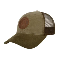 Stetson Baseball Cap Leather Patch (Light Green Khaki)