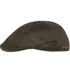 Stetson Level Flat Cap / Sixpence (Brown)