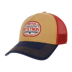 Stetson Since 1865 Oval Logo Trucker Cap (Navy Ochre)