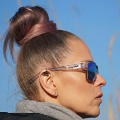Wiley X Trek, Captivate Polaroid Glas, Transparent Stel, Unisex