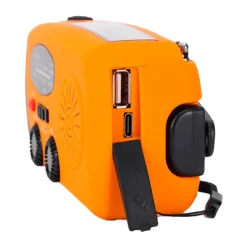 XCEED Solar Emergency Multi Radio 5000 mAh - nødradio med håndsving (Orange)