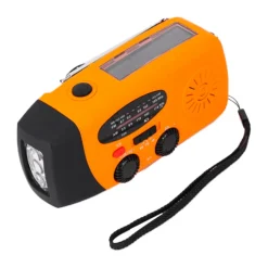 XCEED Solar Emergency Multi Radio 5000 mAh - nødradio med håndsving (Orange)
